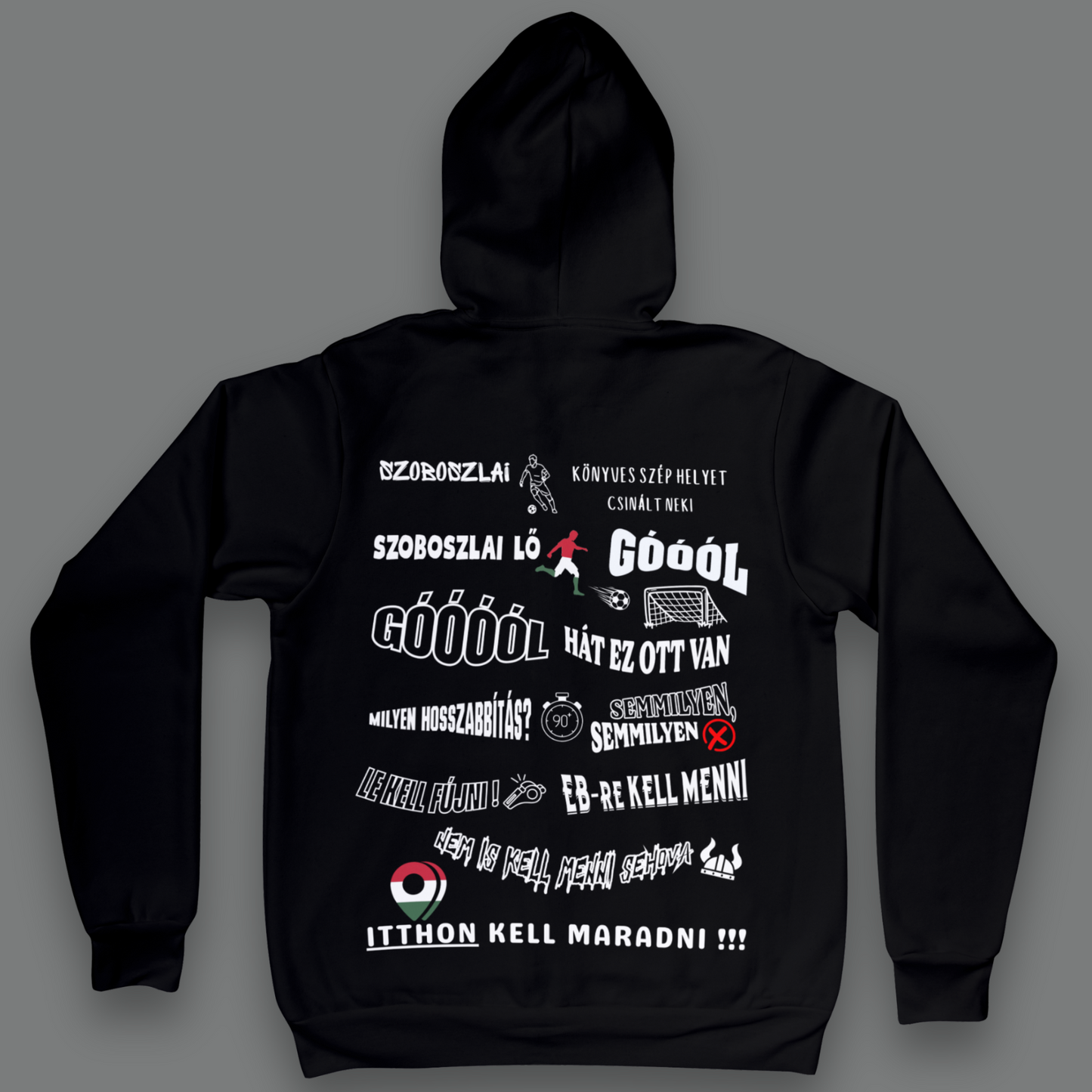Szoboszlai Kapucnis Pulóver