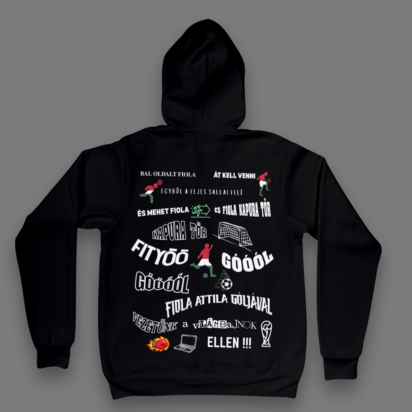 Fityó Kapucnis Pulóver