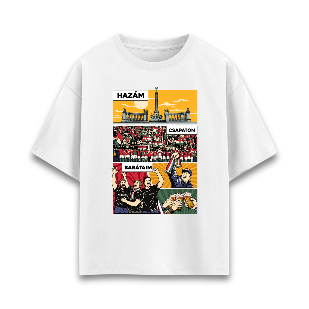 TrollFoci Képregény Oversized Póló