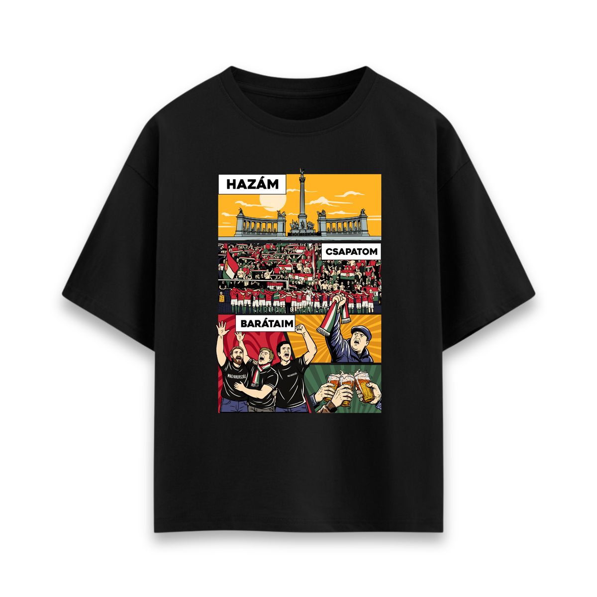 TrollFoci Képregény Oversized Póló