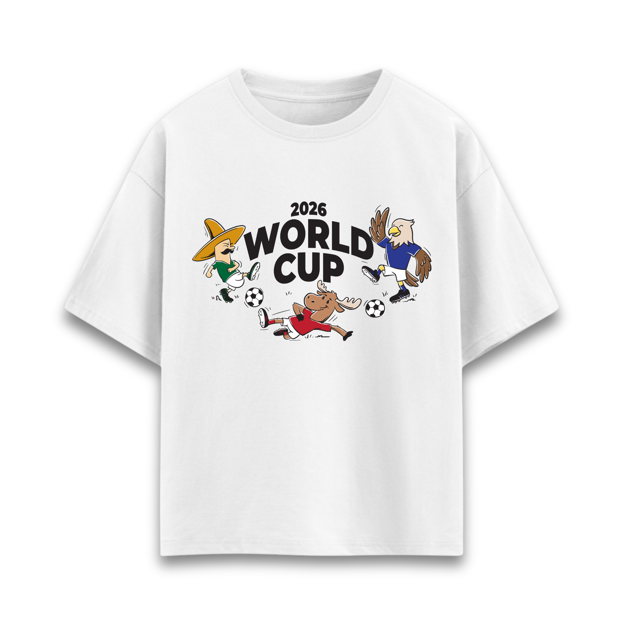 World Cup Kabalafigurás Oversized Póló