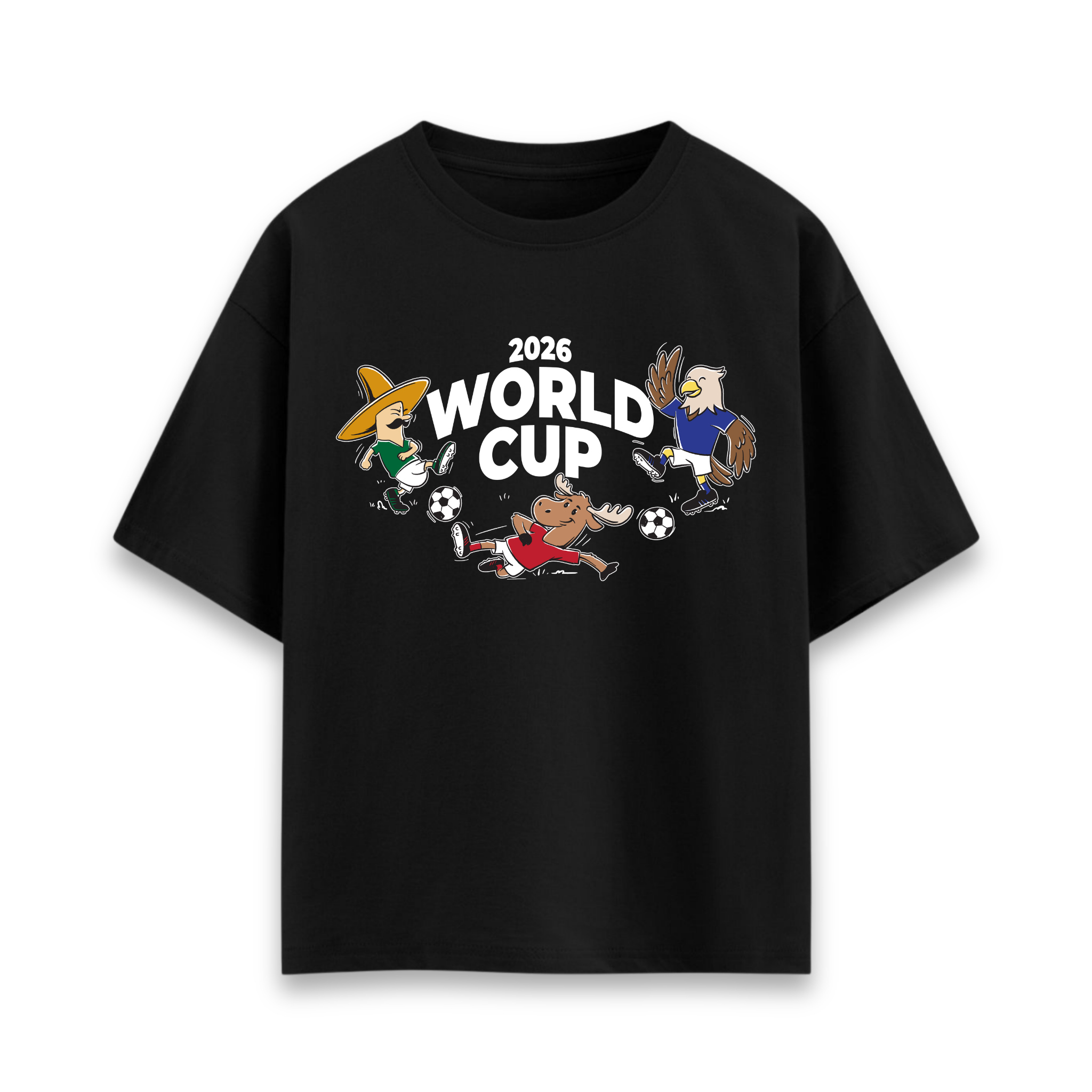 World Cup Kabalafigurás Oversized Póló